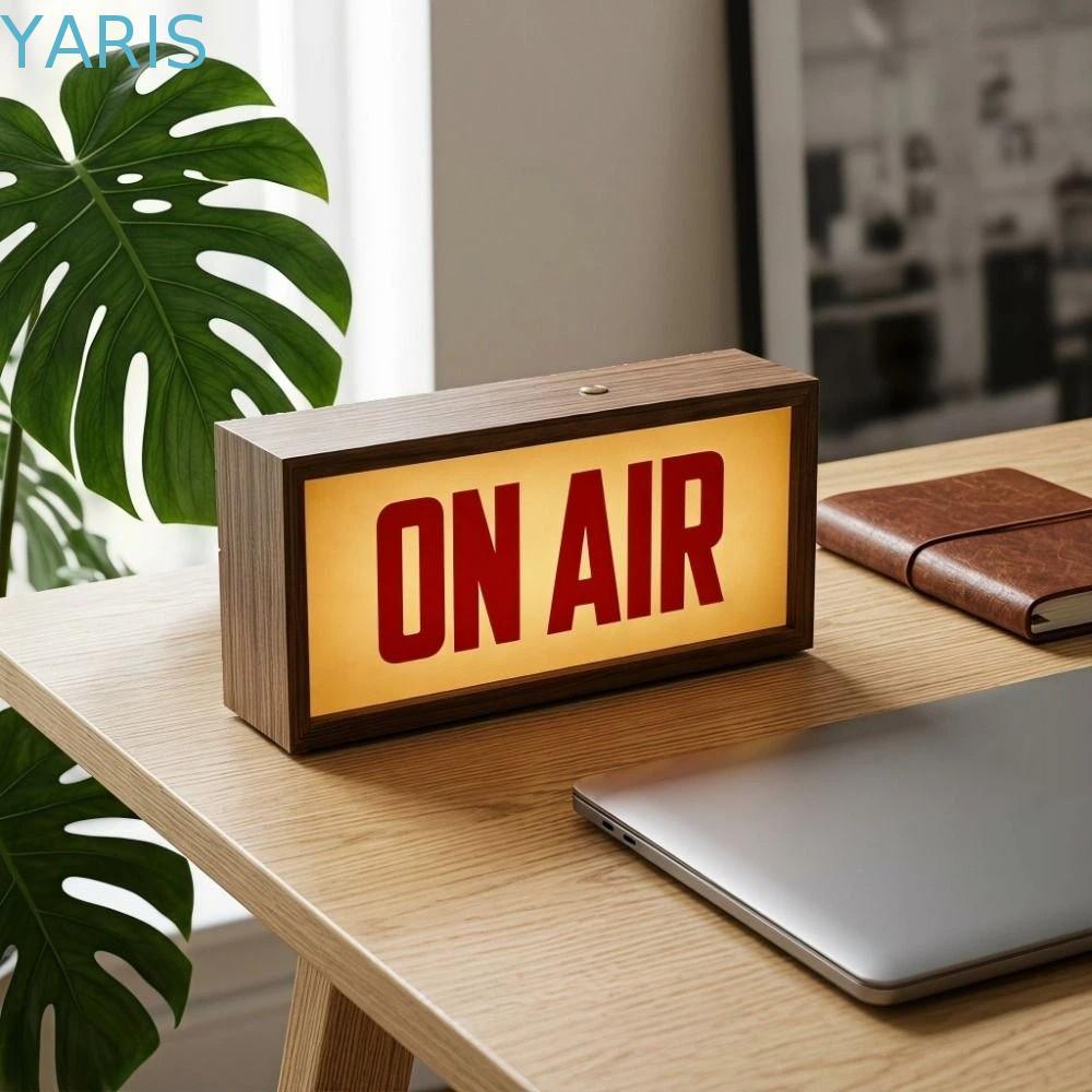 ป้าย YARIS ON AIR, ปลั๊ก USB ออกอากาศในกล่องไฟ LED, ILLUMINATED Desk Mount Wall Mount Light Up Desig