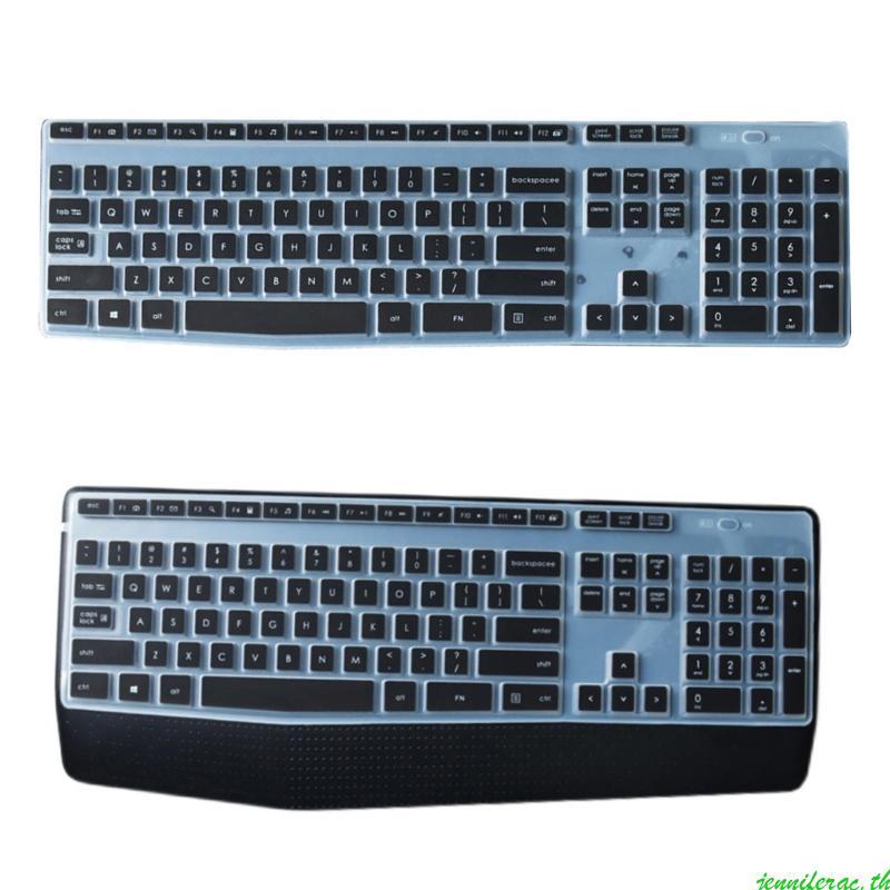Jenniferac Ergonomic คีย์บอร์ดซิลิโคนกันน้ําคีย์บอร์ดป้องกันผิวสําหรับ MK345 K345