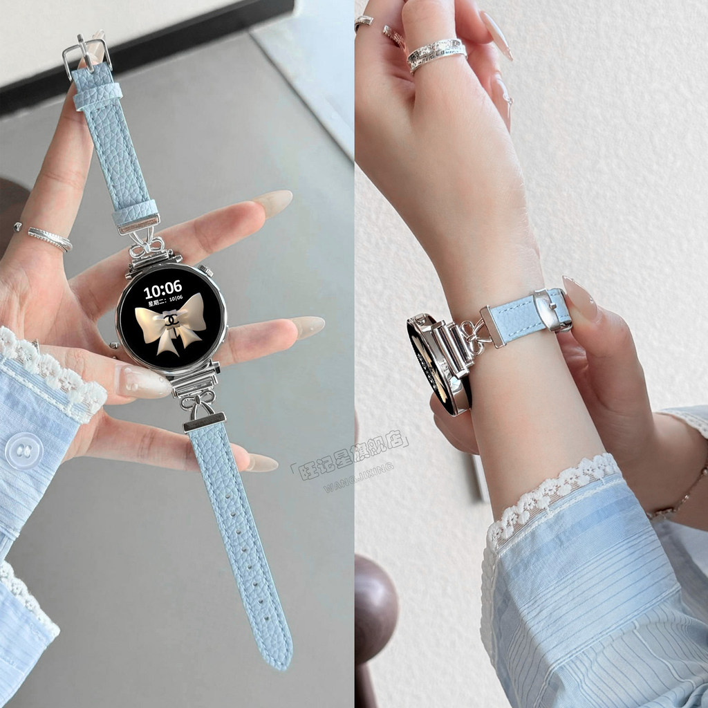 [Bowknot] เหมาะสําหรับ Huawei GT7 Strap GT6 Watch 6/7Pro Womens Smart WATCH6 Leather gt5 High-End Fe