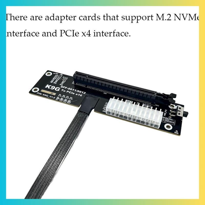 OCuLink GPU Dock สําหรับแล็ปท็อปภายนอกกราฟิกการ์ด GPU Dock โน้ตบุ๊ค GEN5 M.2 NVMe to PCIe X16 SFF-86