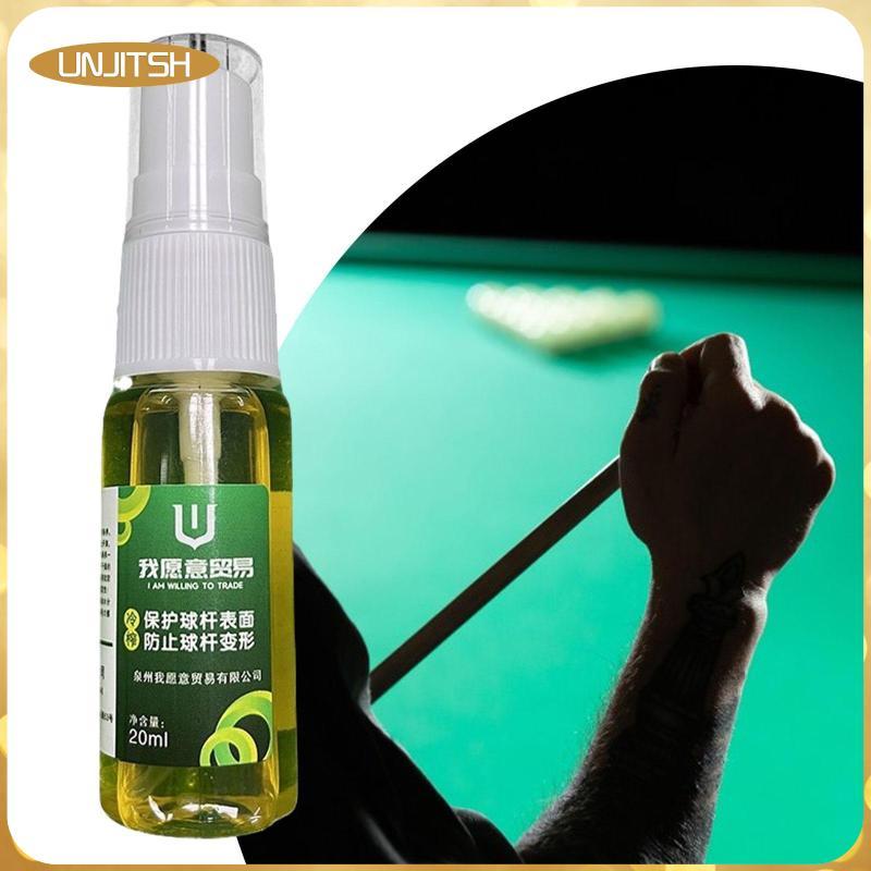 [unjitsh] Pool Cue Polish Oil ใช้งานง่ายกําจัดฝุ่นแบบพกพาทําความสะอาดก้านบิลเลียดสําหรับการบํารุงรัก