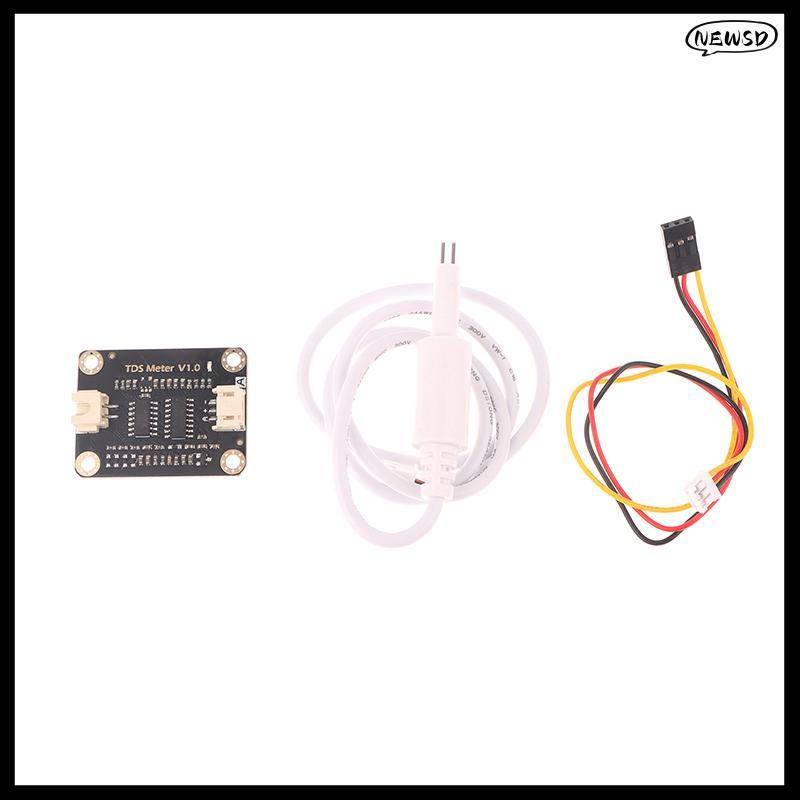 NEWSD TDS Sensor เซ็นเซอร์การนําไฟฟ้าสําหรับการตรวจจับของเหลวโมดูลตรวจสอบคุณภาพน้ํา DIY TDS ออนไลน์ 