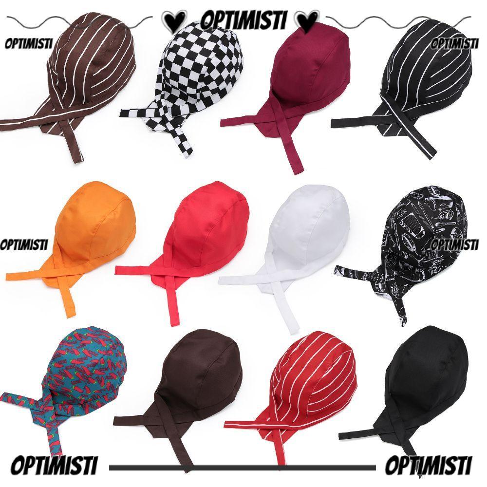 OPTIMISTI8E Pirates Chef Cap Canteen Cooker ร้านอาหาร Skull Caps