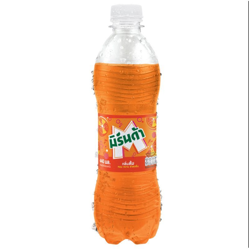 มิรินด้าน้ำหวานกลิ่นส้ม 440มล. Mirinda Orange Flavor 440ml.