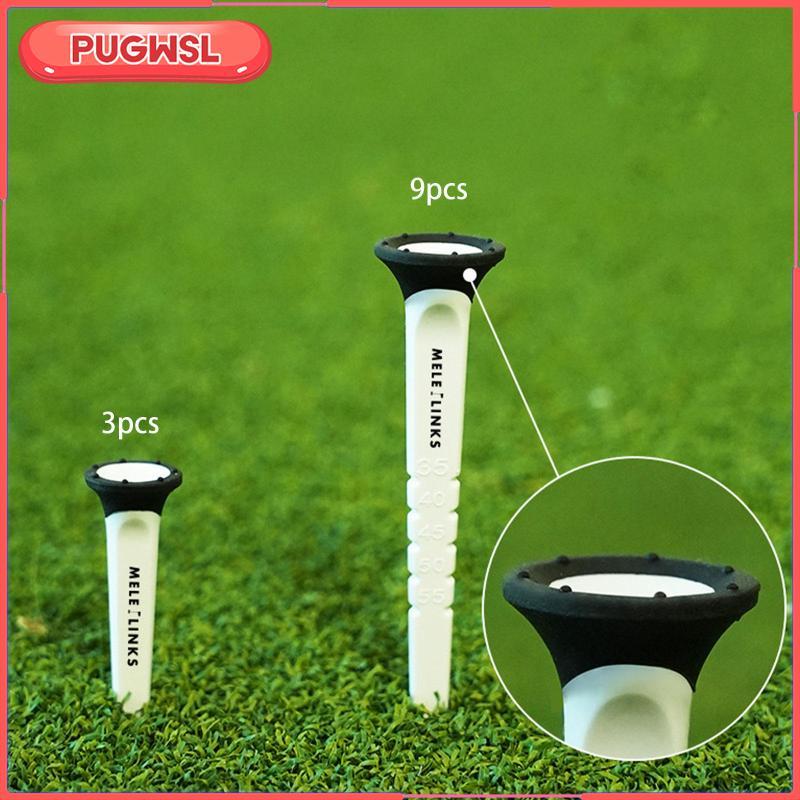 [pugwsl] 12 ชิ้น Golf Tee Golf Ball Tees สําหรับขับรถใส่ Chipping กีฬากลางแจ้ง