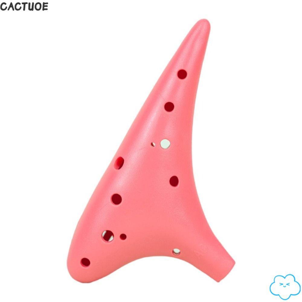 CACTUOE 12 หลุม Alto Ocarina, เล่นง่าย Alto C การปรับแต่ง C Key Ocarina, พลาสติกเรซินแบบพกพาพร้อมเชื