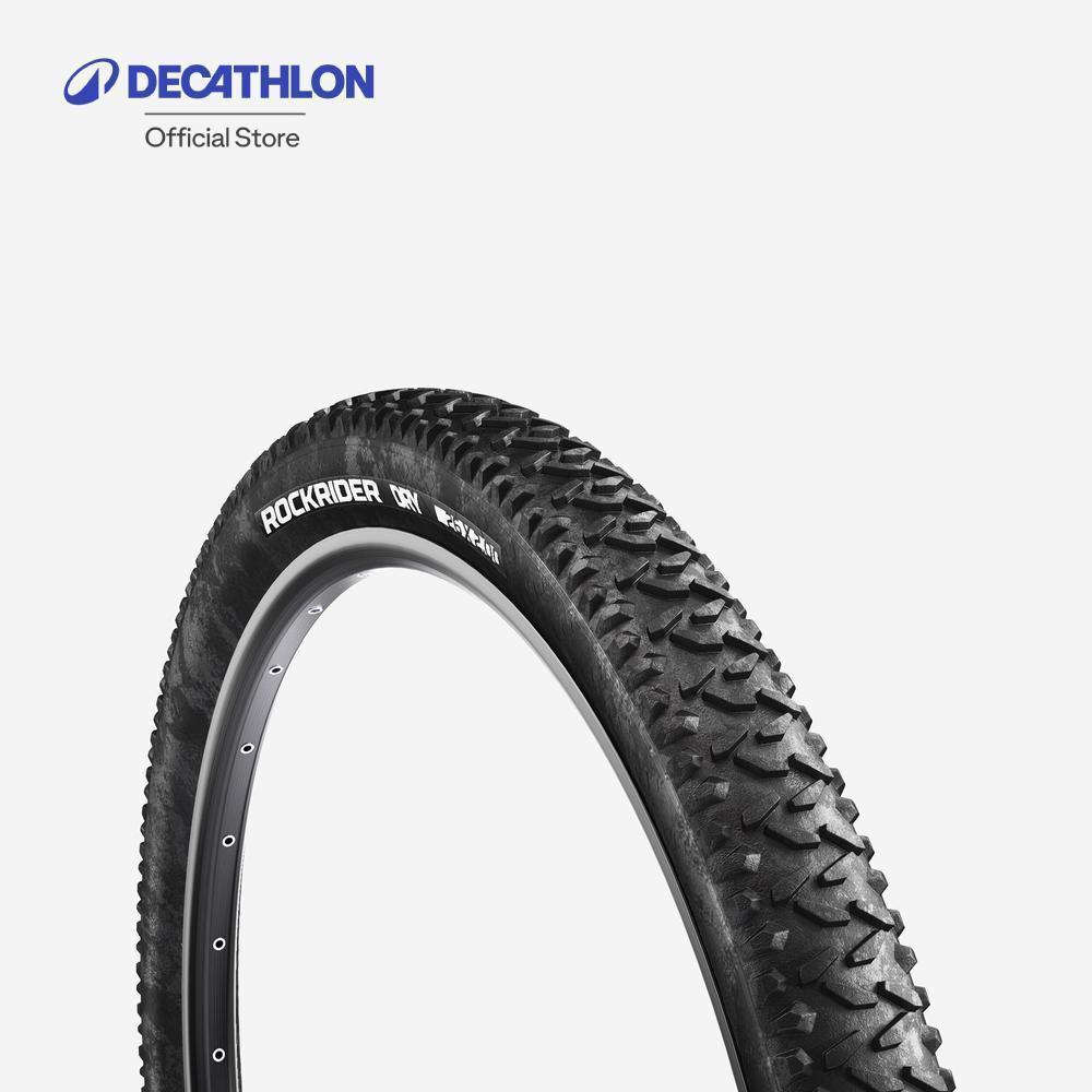 Decathlon All-Terrain Mountain Bike Tyre ยางจักรยานเสือภูเขาแบบขอบยางเสริมแรง รุ่น Dry1 / Etrto 50-559 - Black