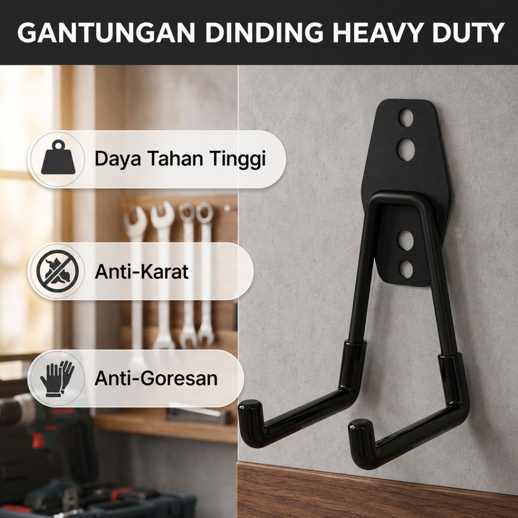 GANTUNGAN Heavy Duty Wall Mount Organizer - MC002