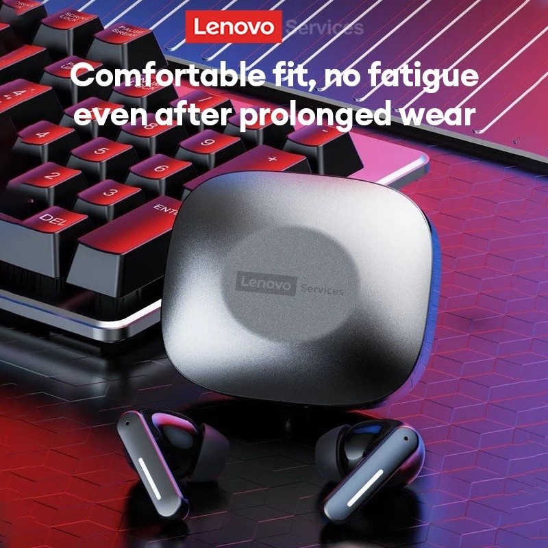 ใหม่ Lenovo LE209 อัพเกรดไร้สายบลูทูธ 6.0 หูฟังตัดเสียงรบกวนหูฟังกีฬา 30H อายุการใช้งานแบตเตอรี่ยาวน