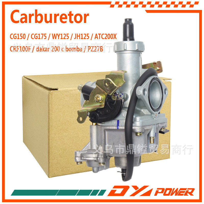 PZ27B คาร์บูเรเตอร์สําหรับ CG150-175CC/WY125/JH125/ATC200X CRF100 รถจักรยานยนต์
