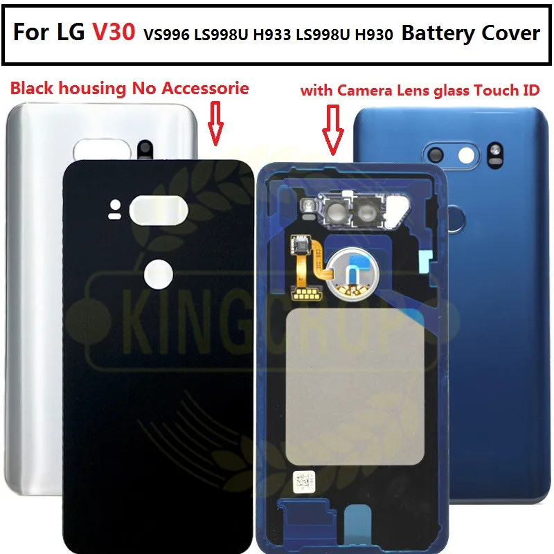 ฝาครอบด้านหลังสําหรับ LG V30 ฝาครอบด้านหลังสําหรับ LG V30 VS996 LS998U H933 LS998U H930 ด้านหลัง