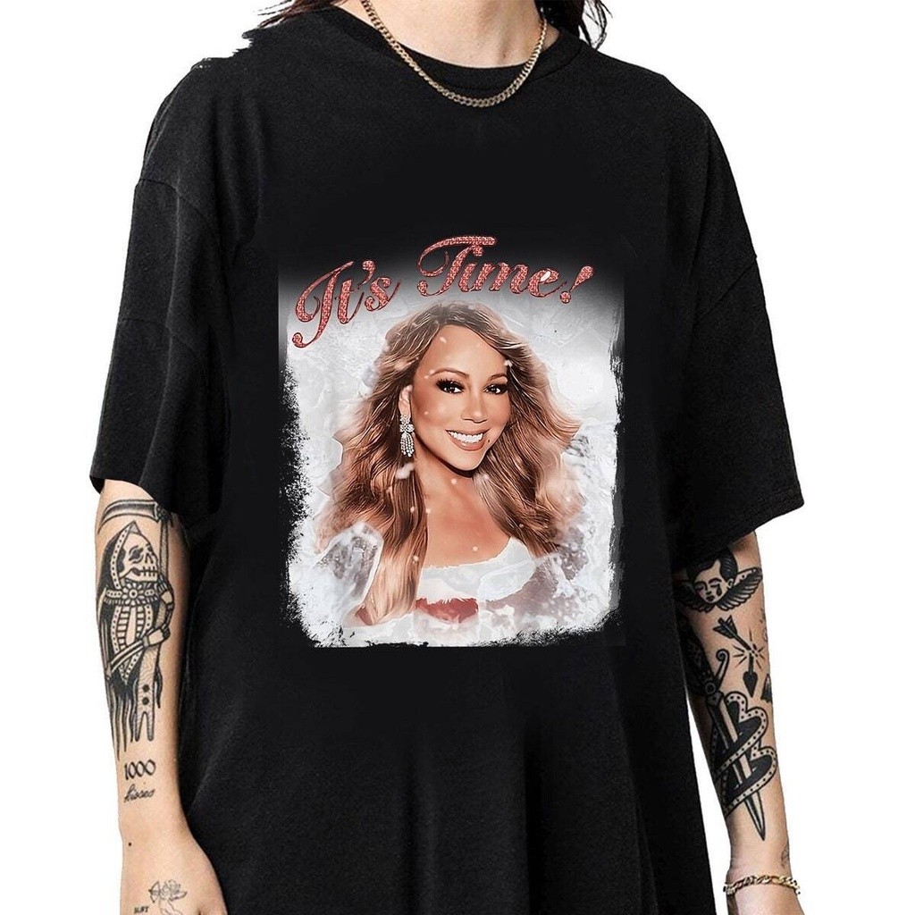 เสื้อเชิ้ต พิมพ์ลาย It Time Mariah Carey I Want For Christmas, Merry Christmas One and All