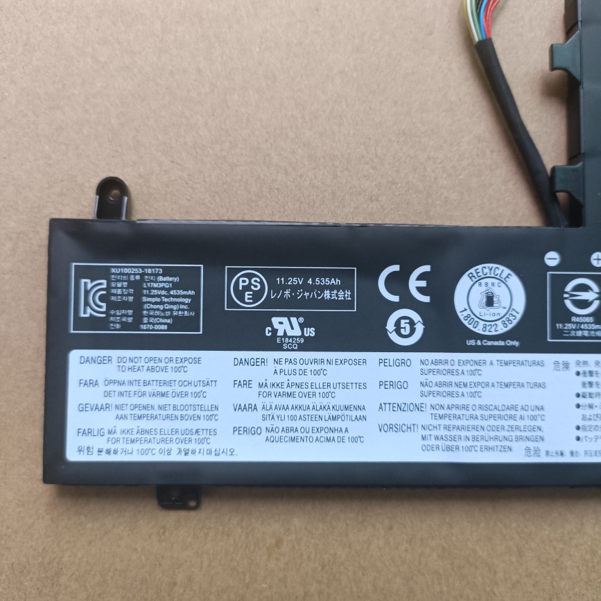 แบตเตอรี่ Lenovo L17M3PG2 L17L3PG1 L17M3PG3 L17C3PG1 Y7000 ใหม่ล่าสุด