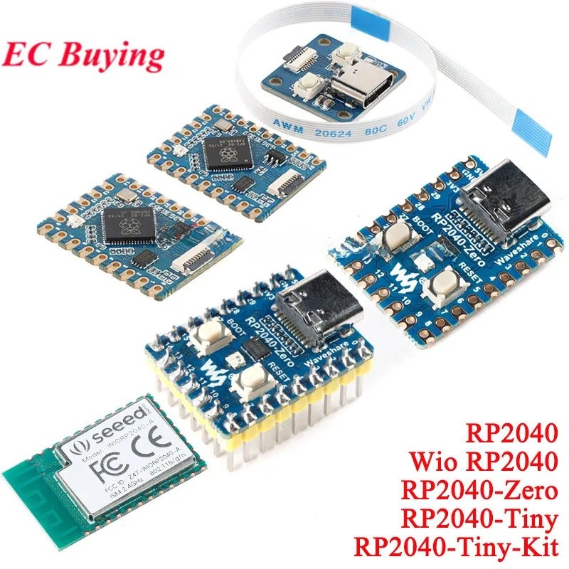5 ชิ้น/1 ชิ้น RP2040-Tiny Wio RP2040 ZERO Raspberry Pi PICO บอร์ดพัฒนาโมดูล WiFi ไร้สาย 264KB SRAM 2