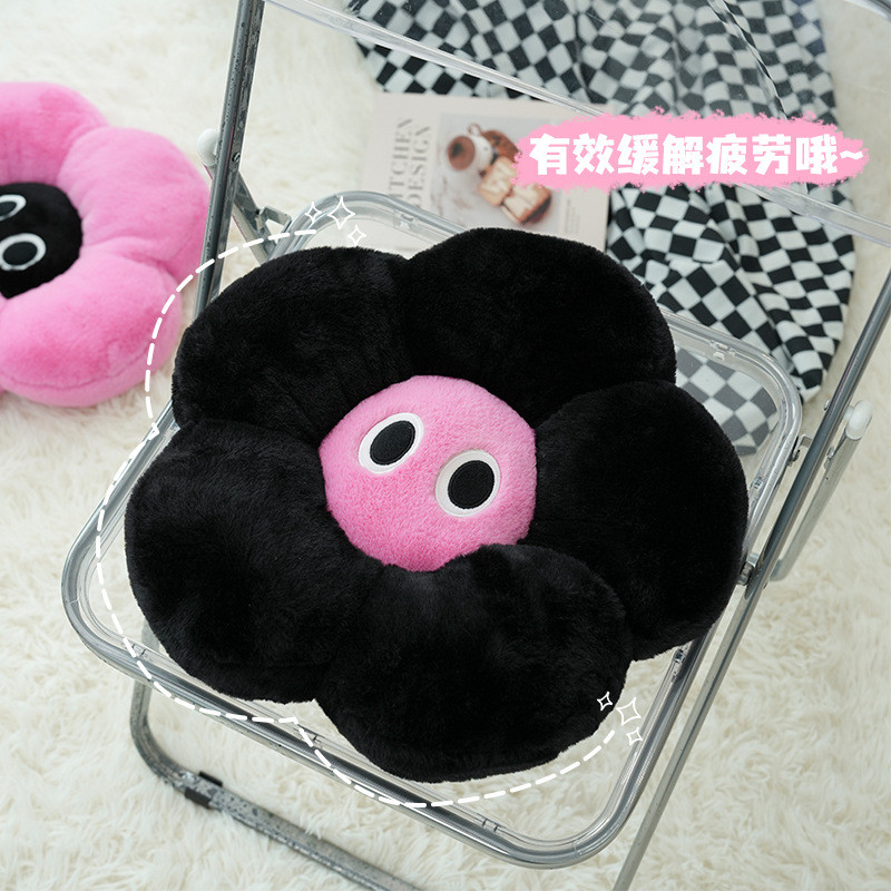 Dopamine Creative Flower-Pattern Throw Pillow Four Seasons Universal Soft and Comfortable Cushion Ba