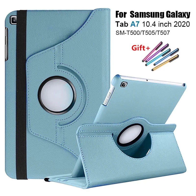 Samsung Galaxy Tab A7 2020 10.4" SM-T500 T505 T507 เคสหมุนได้ 360 องศาฝาครอบแท็บเล็ตหนัง PU