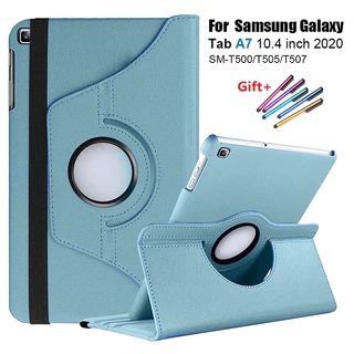 Samsung Galaxy Tab A7 2020 10.4" SM-T500 T505 T507 เคสหมุนได้ 360 องศาฝาครอบแท็บเล็ตหนัง PU