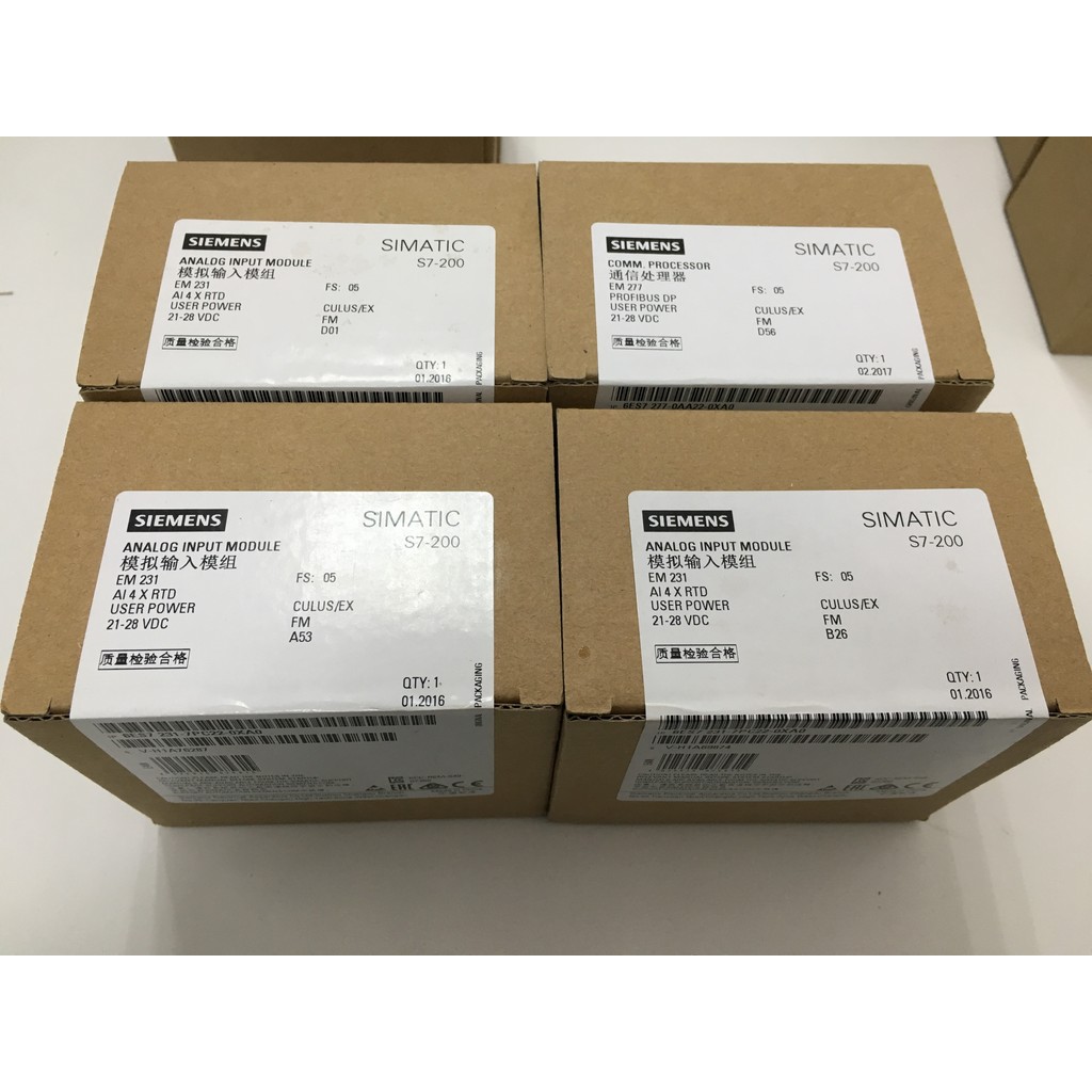 ของแท้ S7-200CN โมดูล Siemens PLC EM235 6ES7235 6ES7 235-0KD22-0XA8