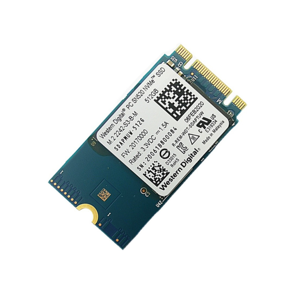 WD Xishu SN520 M.2 NVME 2242 128G 256G 512G Solid State Drive SSD เดสก์ท็อป