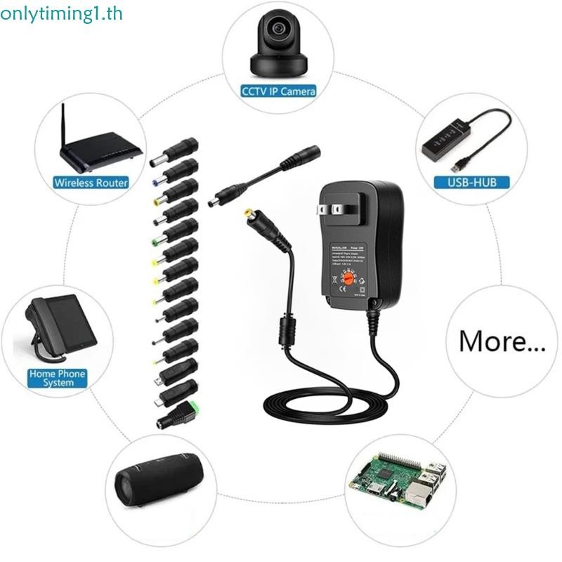ได้แต่เพียง 30W Adpter พลังงานที่มีประสิทธิภาพสําหรับเครื่องใช้ไฟฟ้าภายในบ้านตัวเชื่อมต่อ 14 ชิ้น