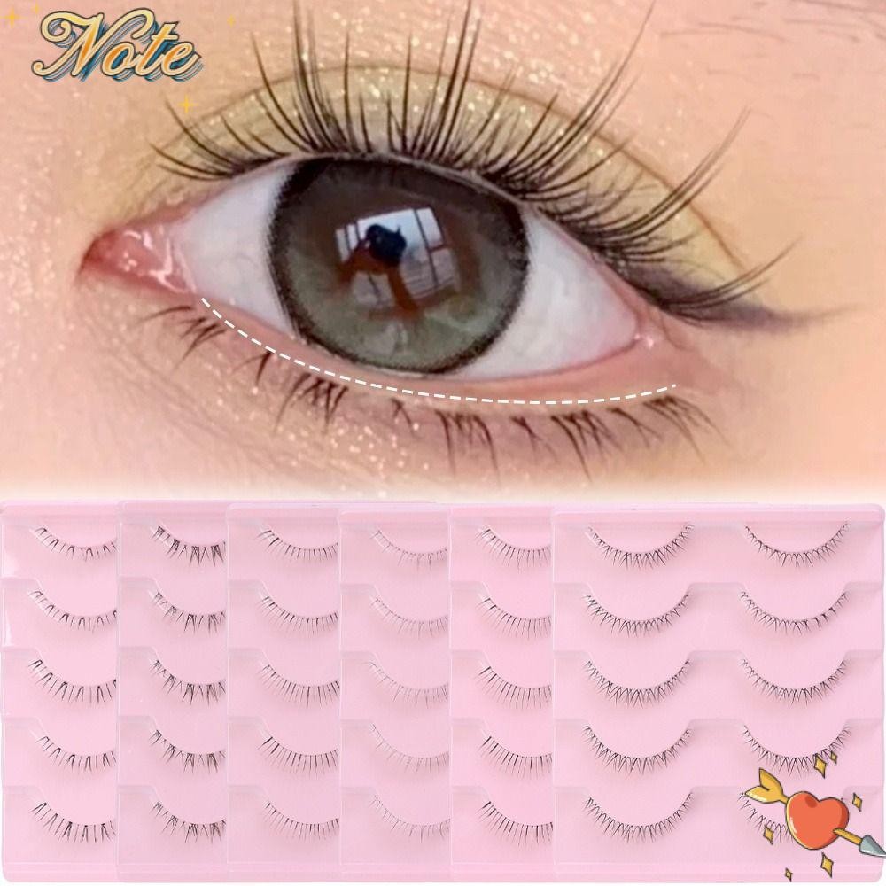 NOTEE Under Eye Lashes, Band Soft Lower Eyelashes, Handmade Manga Bottom Natural Korean Makeup Manga