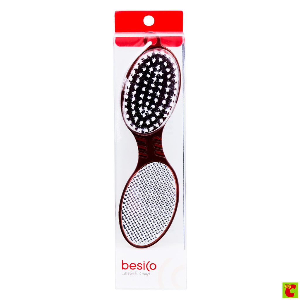 เบสิโค แปรงสำหรับขัดเท้า รุ่น 4 Ways บรรจุ 1 ชิ้น