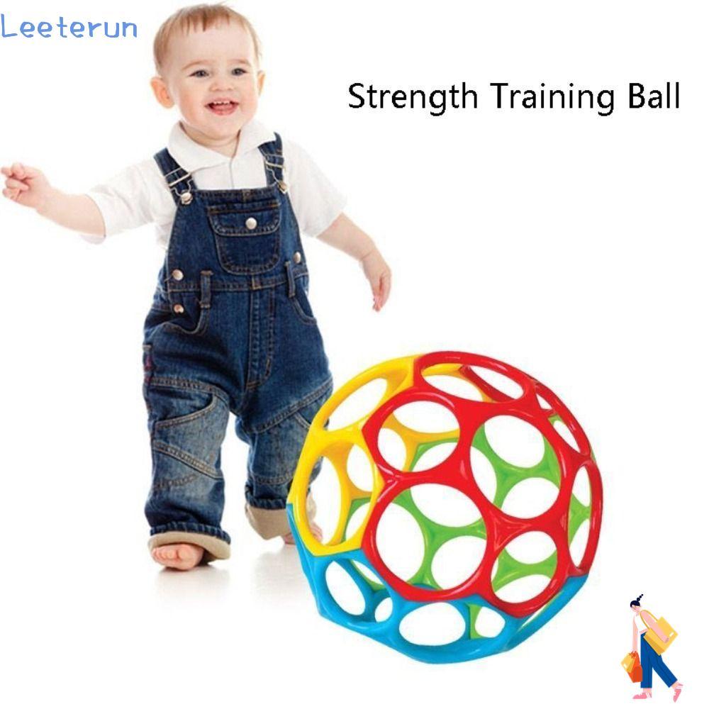 LEETERUN Strength Training Ball, Hole Childrens Grip Training Bright Starts Oball, Age Infant and Up