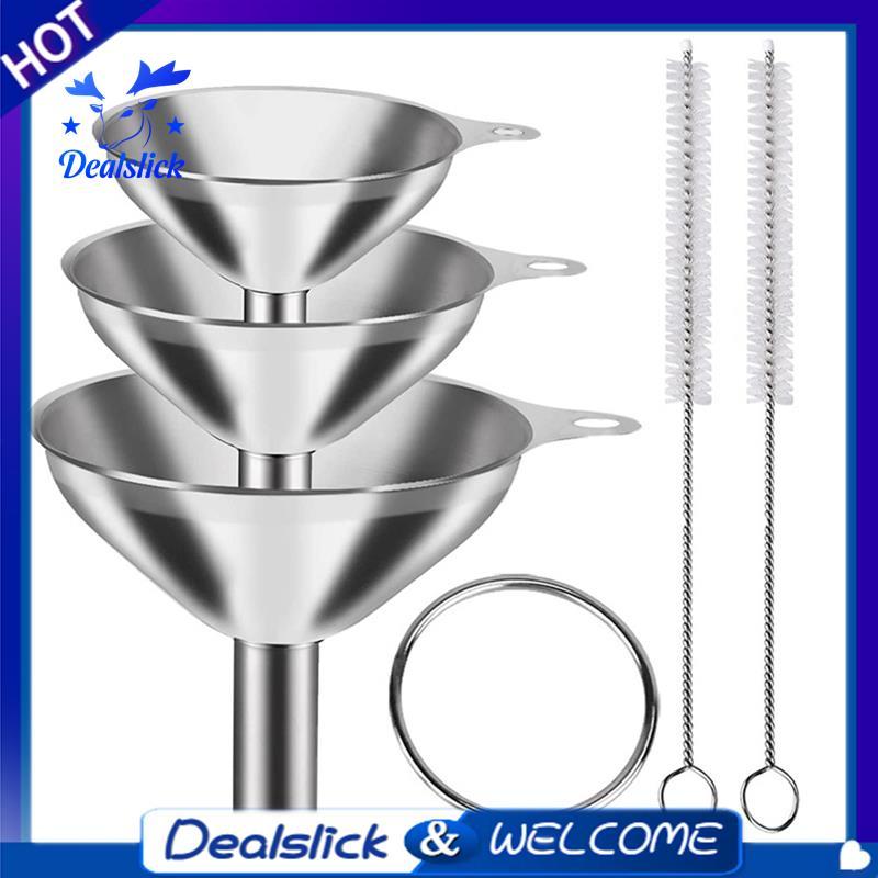 3 ชิ้นครัวน้ํามัน Hopper Funnels สําหรับ Transferring Essential Oils Liquid