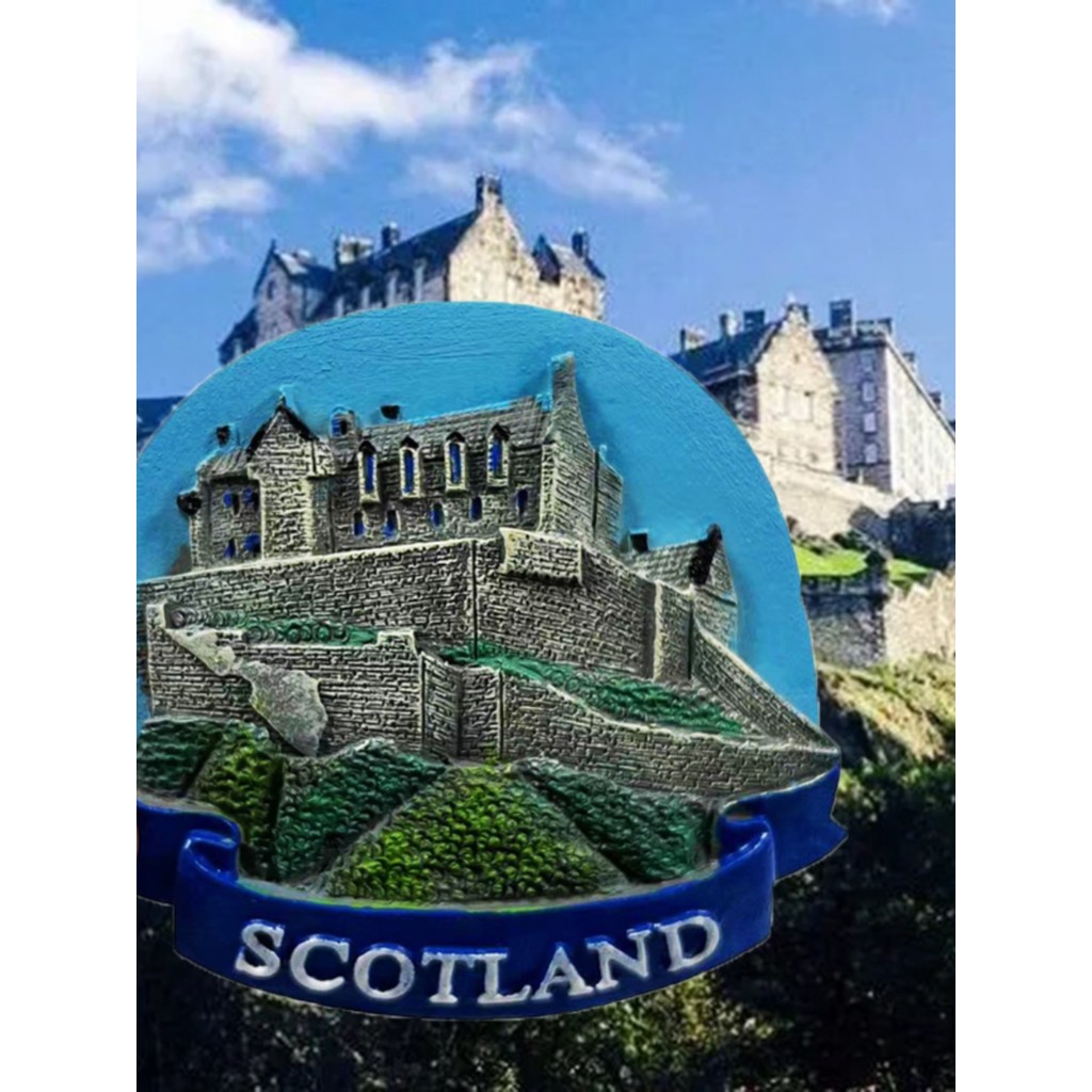 ติดตู้เย็น magnet Ireland, Scotland, Edinburgh Castle, Ireland, Ireland, Scotch, แม่เหล็กติดตู้เย็น,