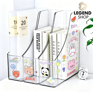 สติ๊กเกอร์ฟรี 2 ชิ้น กล่องใส่แฟ้ม ชั้นวางหนังสือ แฟ้มใส่เอกสาร แฟ้มจัดเก็บ ที่ใส่กระดาษA4 ที่ใส่ปากกา ที่ใส่หนังสือ