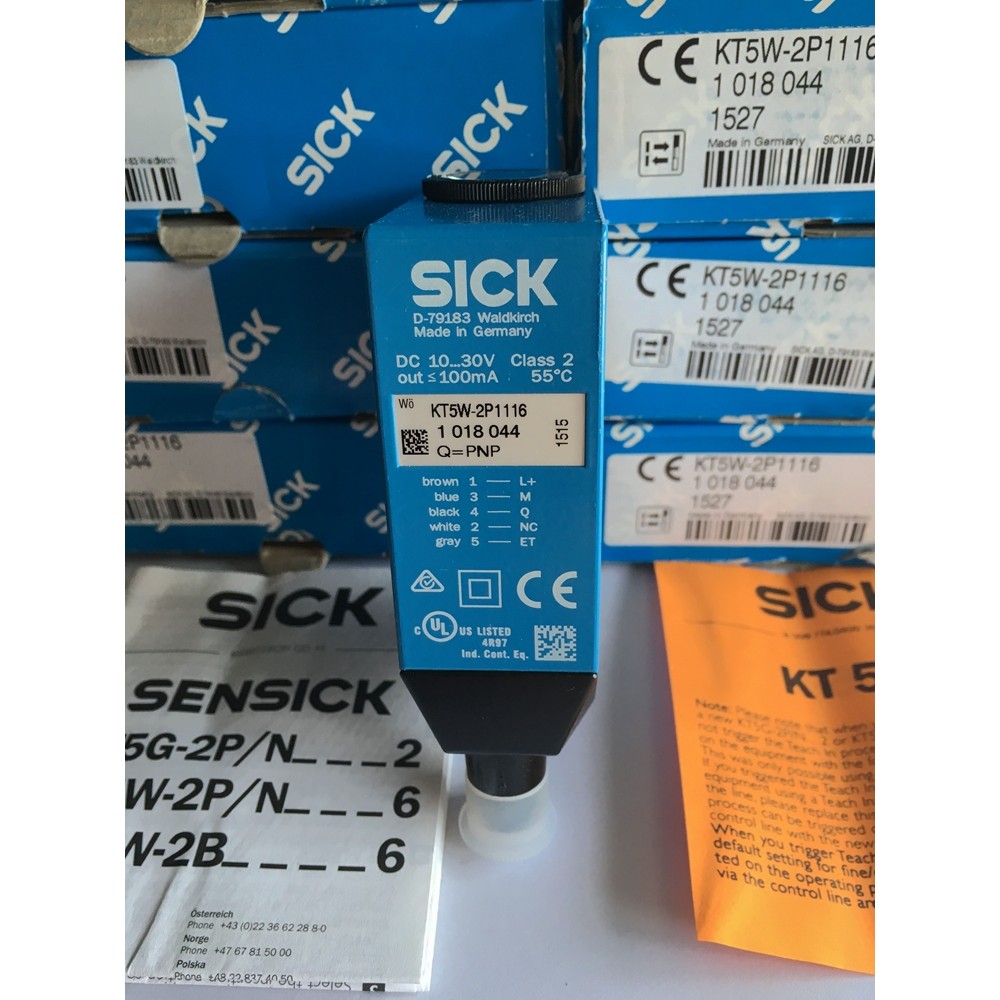 เยอรมนี SICK SICK เซ็นเซอร์ฉลากสี KT5W-2N1116 KT5W-2P1116 KT5W-2P2116