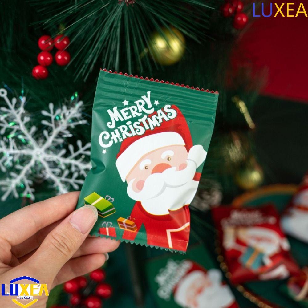 LUXEA Cookie Hot Seal Bags Santa Store Handmade Nougat Biscuit Candy Party Decorative