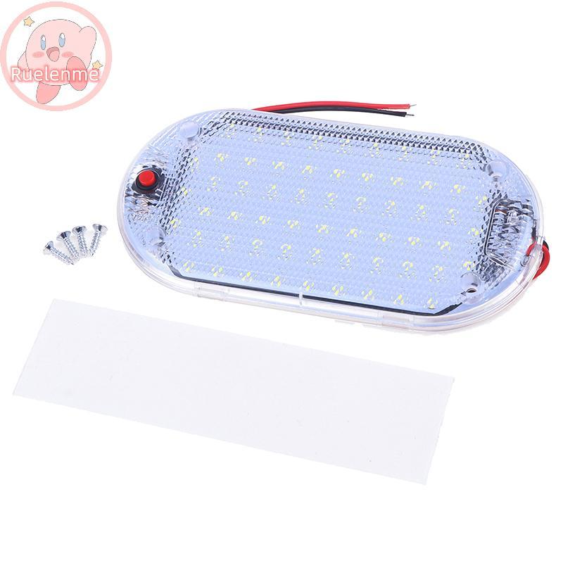 Uruelenme 60LED 12V-85V LED รถโดมหลังคาเพดานโคมไฟอ่านหนังสือภายในไฟหลังคารถรถยกความสว่างสูง Cabin Light Strip TH