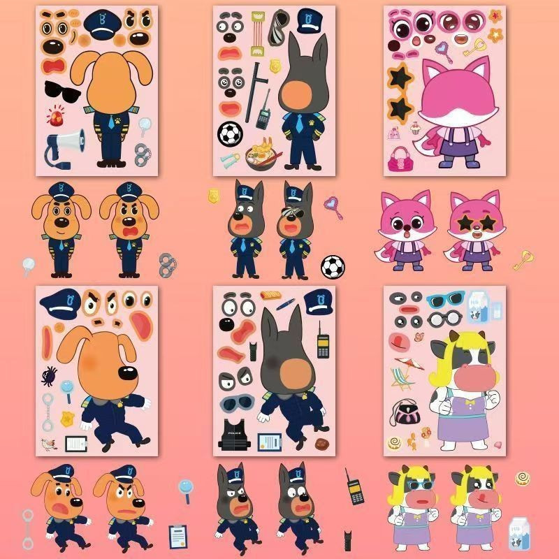 ​สติ๊กเกอร์เด็ก DIY ลาบราดอร์ กระดาษสร้างสรรค์พัฒนาสมอง ของเล่นเสริมการเรียนรู้สำหรับเด็ก​ ราคา ถูกที่สุด ดีลบีเคเค แกลเลอรีภาพที่ 6