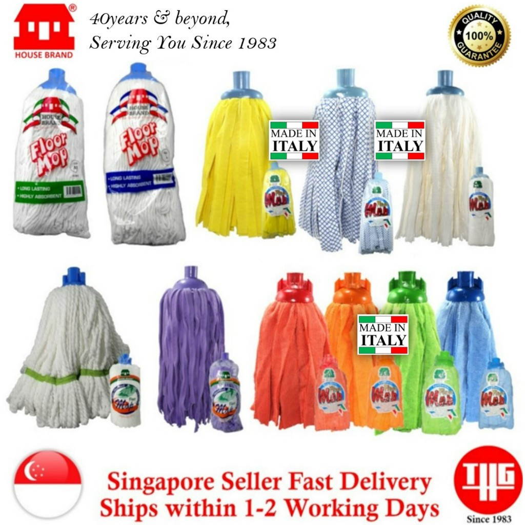 ไม้ถูพื้น หัวม็อบ หัวม็อบ รีฟิลม็อบ ไมโครไฟเบอร์ ไมโครไฟ ม็อบคอตตอน สังเคราะห์ PVA Industrial & Pole