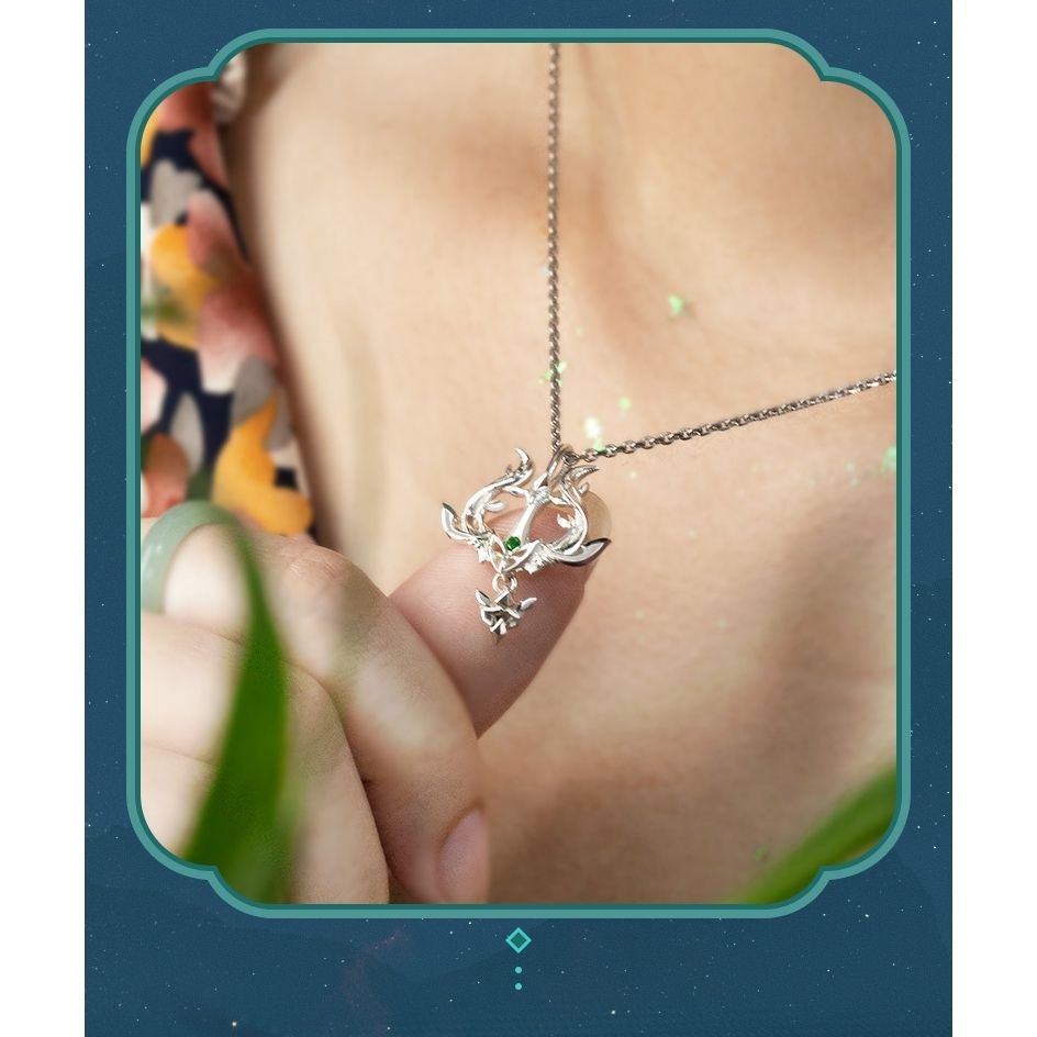 โลกที่สมบูรณ์แบบ ของแท้ 2022 จี้แบรนด์ร่วมสองมิติการ์ตูนแห่งชาติ สินค้า Liushen มงกุฎหยกเครื่องประดั