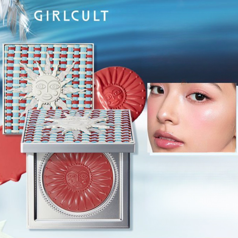 GIRLCULT ครีมบลัชอเนกประสงค์ น้ำครีมบางเบาสำหรับริมฝีปาก ลิปสติกเนเชอรัล ติดทนนาน เนื้อเนียนนุ่ม