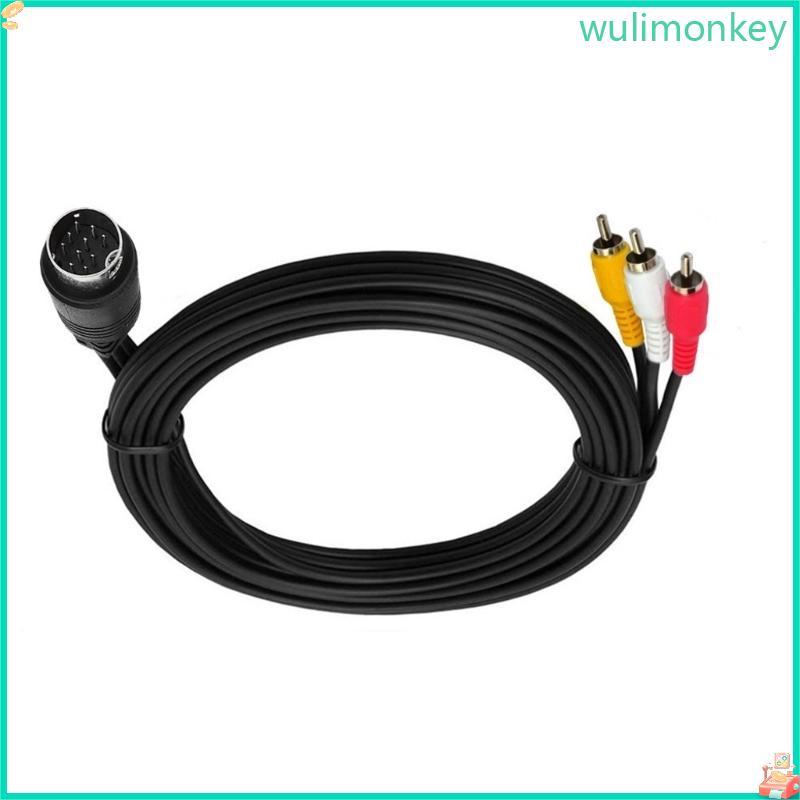 สาย WU Strength S Video to 3RCA พร้อม 10PIN สําหรับเชื่อมต่ออุปกรณ์วินเทจไปยังโปรเจคเตอร์