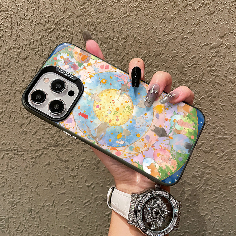 Art ภาพวาดปลอกสําหรับ Oppo A58 A11X A5 A2 A55 A53S A57 A16 ค้นหากรณี X5 X6 X7 X8 PRO V23 11 10 PRO RENO 14 13 12 11 10 9 8T 7 6 5Z 7Z 7Z 7 กันกระแทก MSCY - รูปที่ 2