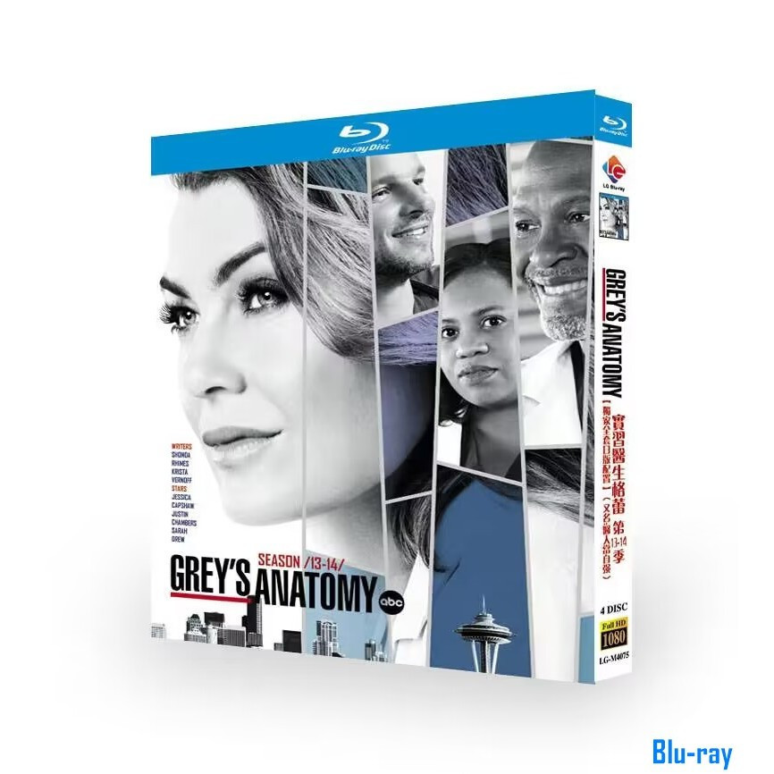 [BRAND NEW SEALED] American Drama Greys Anatomy Season 13-14 (2016-2017) 4-Disc Blu-ray Boxed