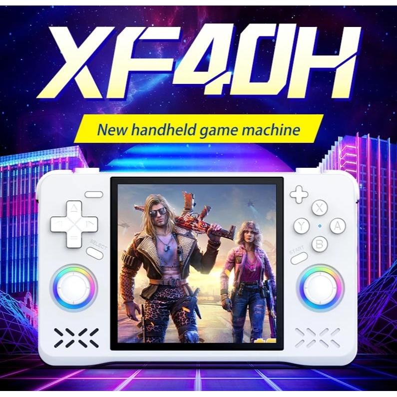 ใหม่ XF40H Open Source เกมคอนโซลมือถือ หน้าจอ 4 นิ้ว เกม GBA PS เครื่องเล่นคู่ การต่อสู้ออนไลน์