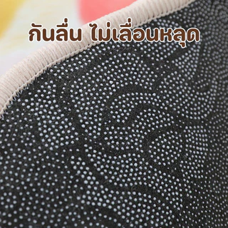 COD พรมประตู 40×60 ซม วัสดุแคชเมียร์เลียนแบบ รูปแบบแมว กันลื่น นุ่มและสบาย พรมปูพื้นห้องน้ำ การดูดซับน้ำ