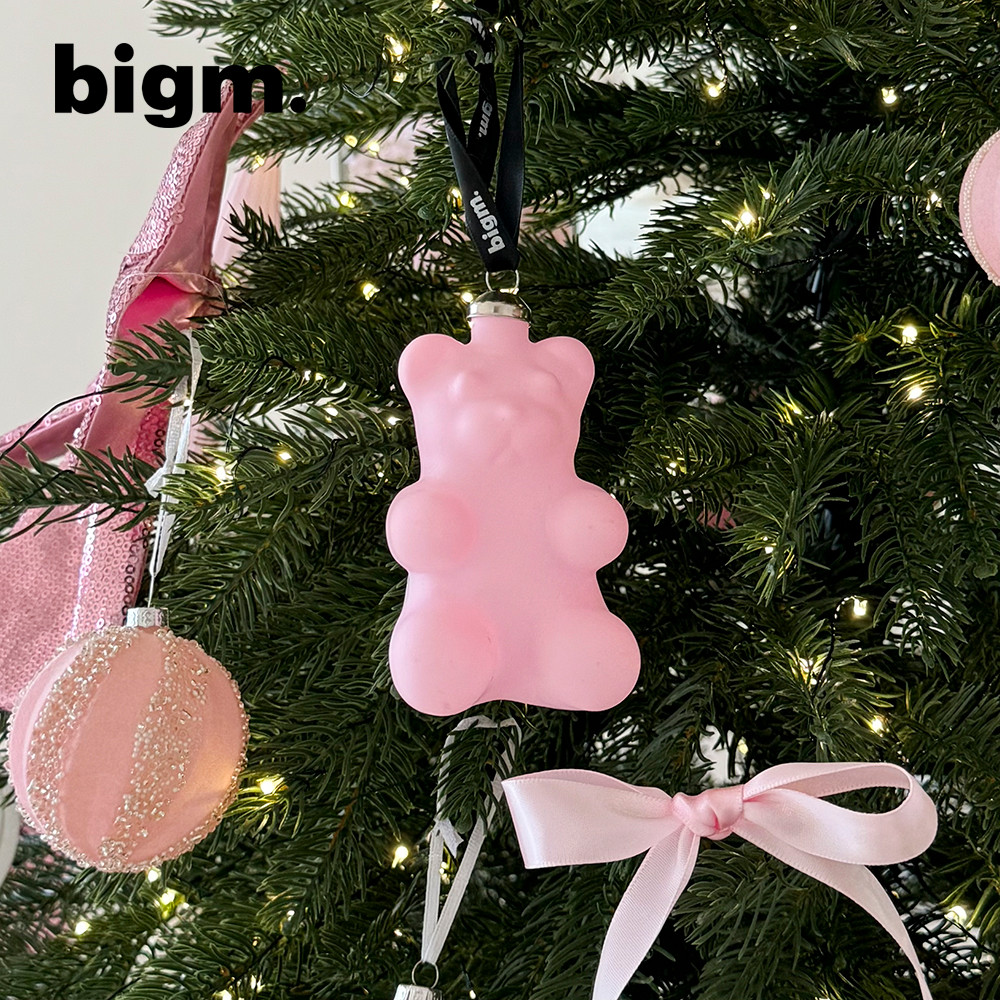 Pigeng bigm gummy Bear Christmas Colourful Lucky gummy Bear เครื่องประดับแก้ว ของขวัญวันหยุดแฟน