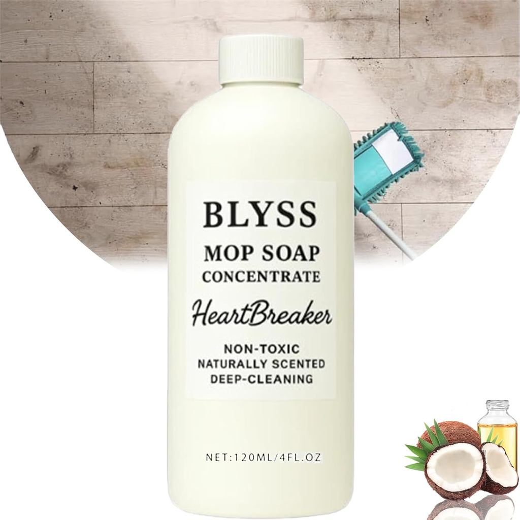 2026 New Blyss Aroma Mop Soap, R&W Highly Scented Brazilian Waves Mop Soap for Floor Cleaning, Leave