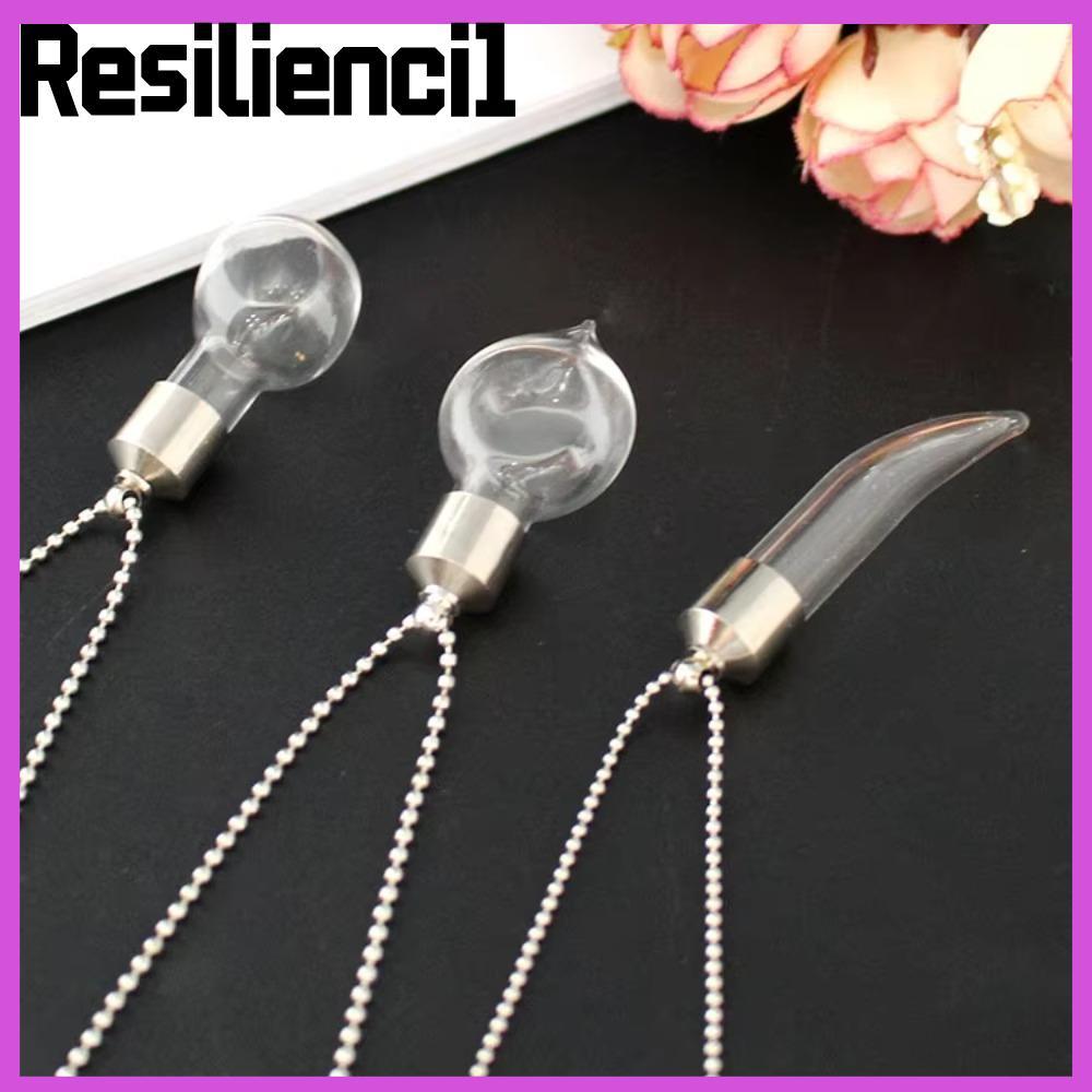 RESILIENCI1 Wishing Jars สร้อยคอ, Ashes Fillable Fillable Vial สร้อยคอ, เครื่องประดับ Urn พร้อม Ball