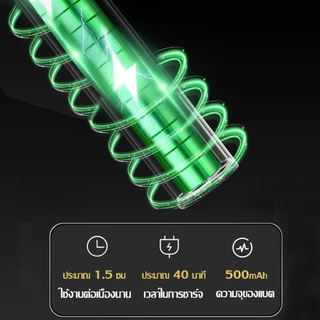 แบตเตอร์เลี่ยน ปัตตาเลี่ยน ใบมีดเยอรมัน ไม่มีผมติด หัวตัดเหล็กรูปT ไม่ทำร้ายผิว เงียบ Type-Cชาร์จเร็ว ของแถม9ชิ้น