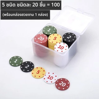 ชิปเหรียญ เหรียญชิปพลาสติก เหรียญบอร์ดเกม เหรียญกระดาน