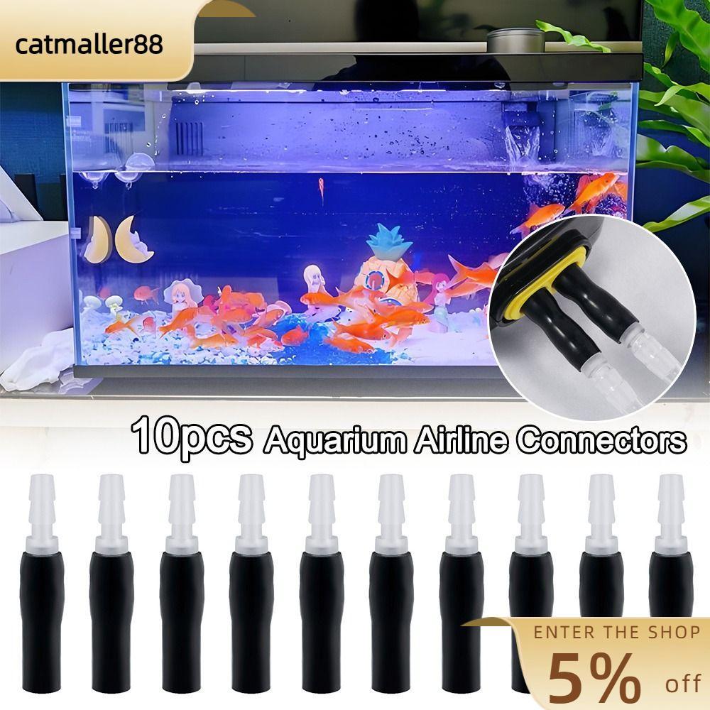 CATMALLER88 ขั้วต่อปั๊มลม, พลาสติกทนทาน Aquarium Airline Connectors, แบบพกพา Anti-collapse Aquarium 