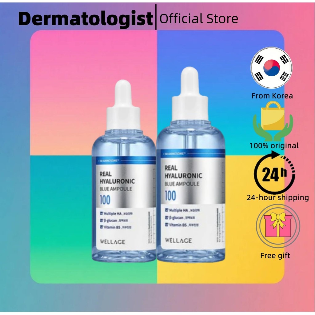 [Wellage] Real Hyaluronic Blue 100ml/Real Hyaluronic Blue Ampoule 75ml