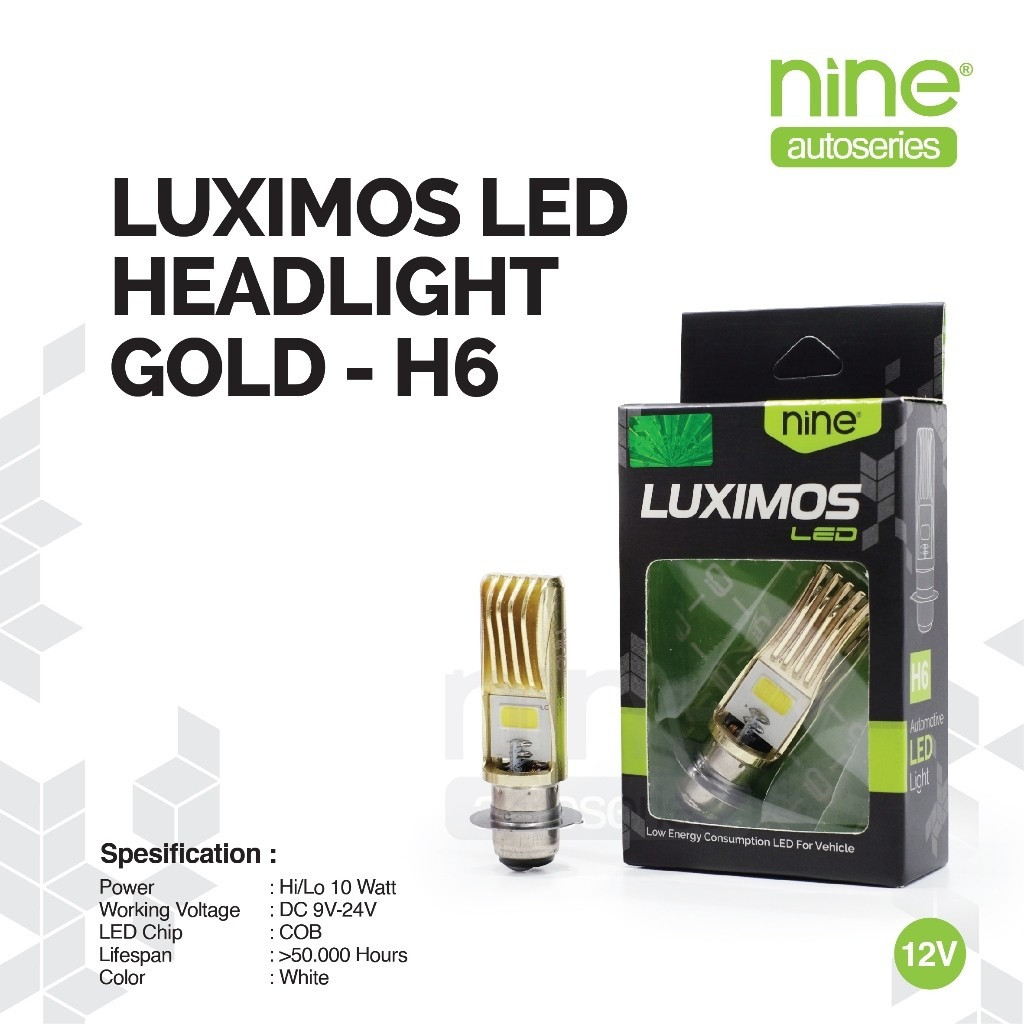 LUXIMOS H6 AC DC T19 P15D ไฟหน้าสําหรับรถจักรยานยนต์อัตโนมัติ 10W Beat Mio Supra คาร์บูเรเตอร์ LG2 -